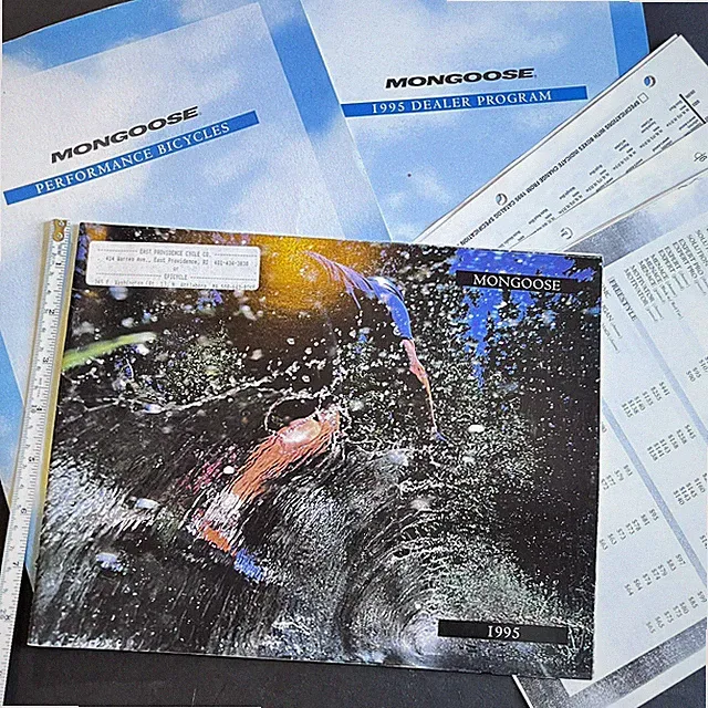 1995 MONGOOSE MTB Road Bicycles Catalog + Dealer Kit IBOC Rockadile Pro Comp SX