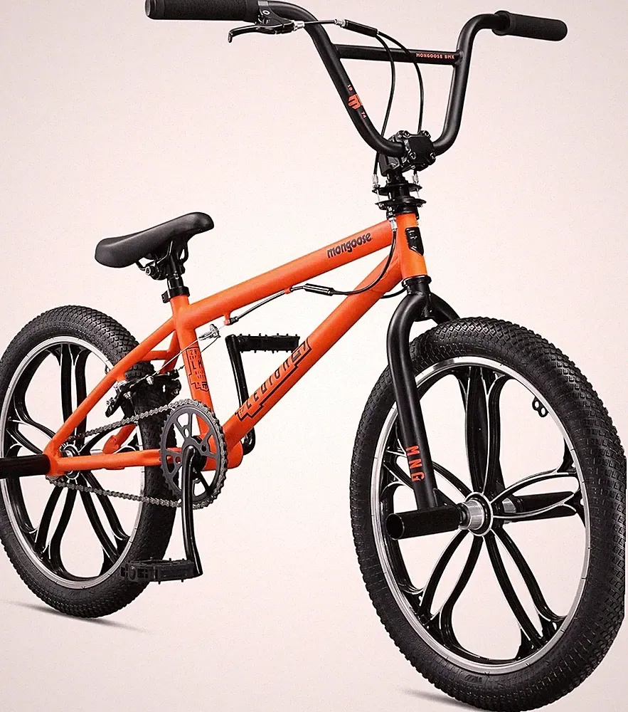 20 Inch Mongoose Legion Steel Frame Bmx Bike w/Pegs Orange/Black