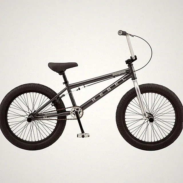20" Rebel X1 BMX Bike Sturdy Frame w/ Front & Rear Pegs, Ages 8-12, Gray
