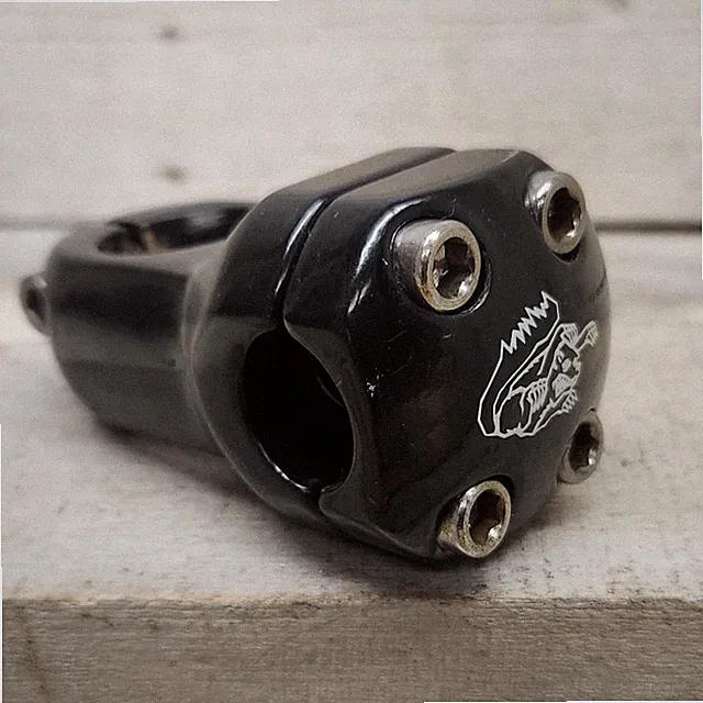 2000 Black Front Load Mongoose Stamped 1 1/8 Mid School BMX Stem Villain Maurice