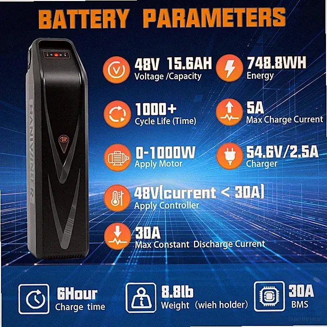 48 15.6Ah E-Bike Battery For Aventon Bikes Electric Bike replacement Battery