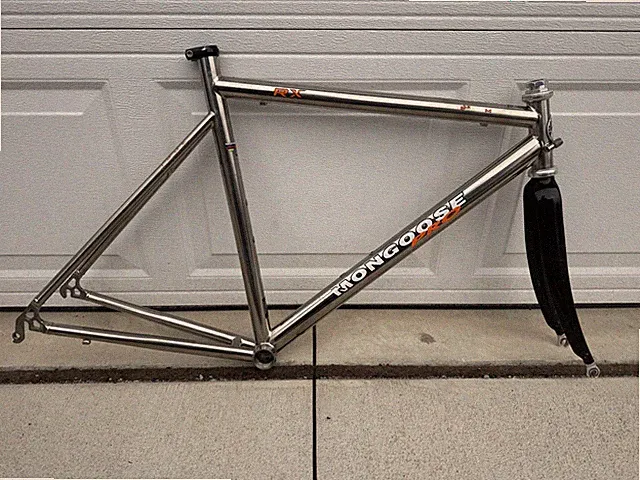 52cm Mongoose Pro RX Ti Titanium 650c Road Bike Frameset & Carbon Fork