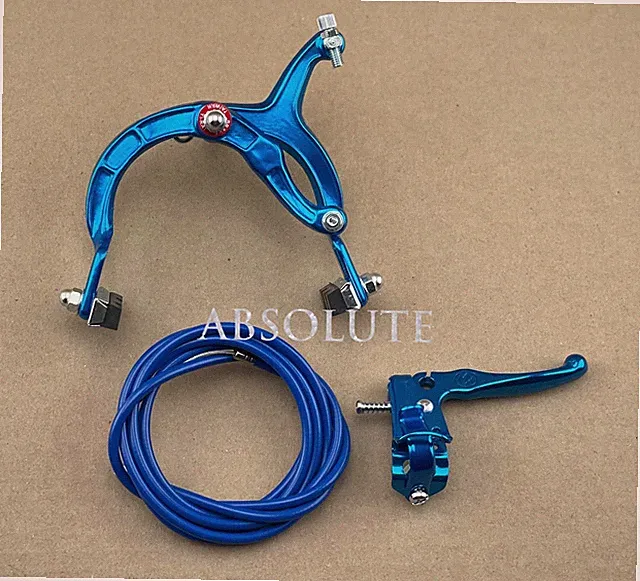 AltaLine BMX Brake REAR Alloy BLUE Bike Bicycle BRAKE SET w/ Blue Cable.
