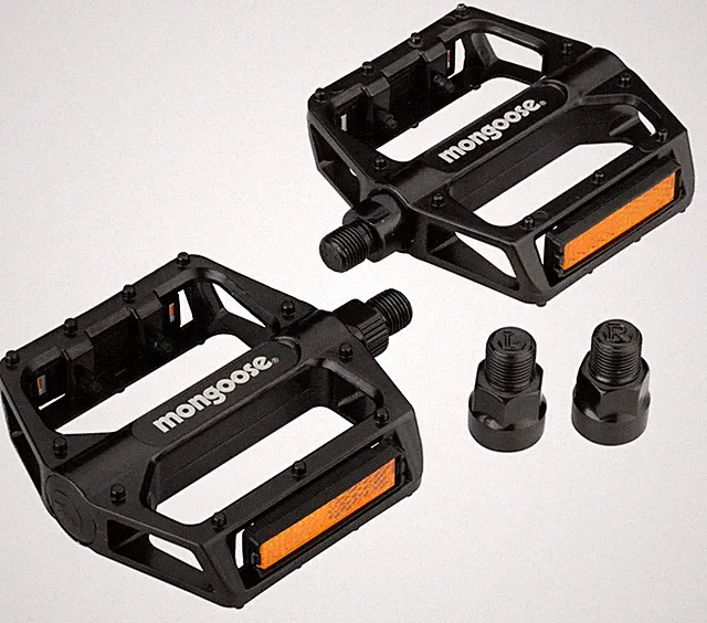 Bike Pedals for Adult Mountain Bikes, with 1/2" and 9/16" Adapters, Lightweig...