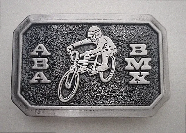 BMX Bicycle ABA Stunt Freestyle Old School Belt Buckle Mongoose Redline