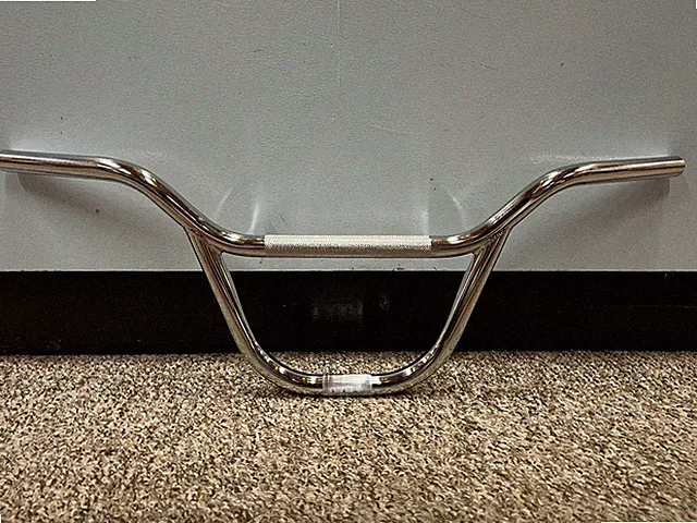 FREE STYLE BICYCLE HANDLEBAR FITS GT MONGOOSE BMX & OTHERS CHROME NEVER USED