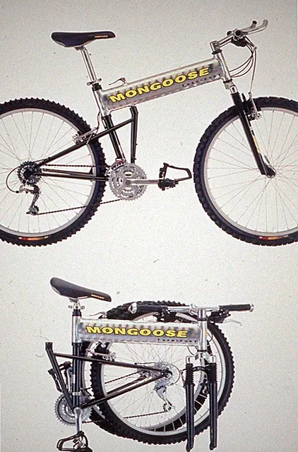 LD157-314 MONGOOSE TRANSPORT FOLDING BIKE AD IMAGE ORIGINAL 35MM COLOR SLIDE