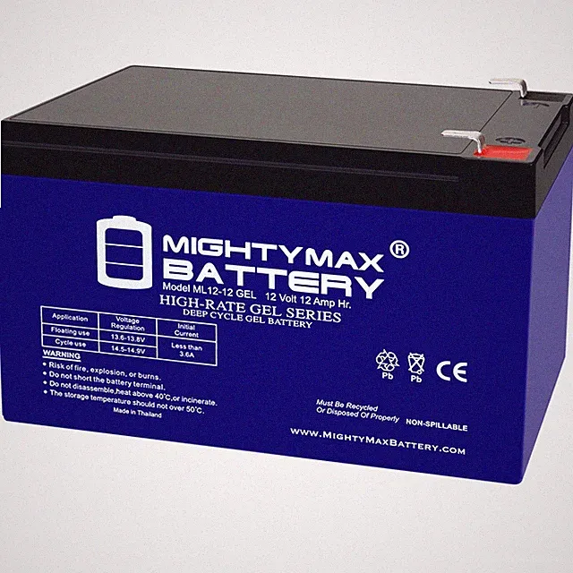 Mighty Max 12V 12AH GEL F2 Battery Compatible with Mongoose J3 Electric Bike