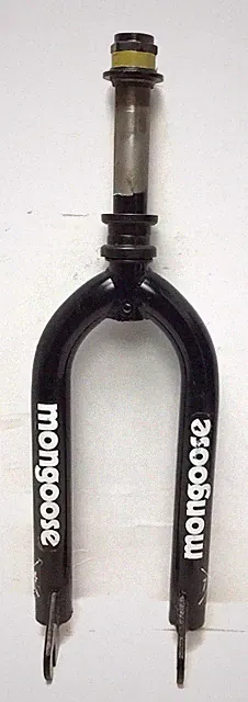 Mongoose 20"' Black BMX Bike Fork with Headset Included Fits BMX 1" Threaded