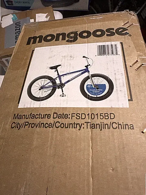 Mongoose 20 Inch Freestyle Bike Blue BMX Bicycle