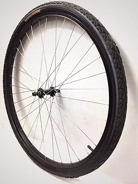 Mongoose 700c Front Bicycle Alloy Black Wheel 45C Tire Gavel Hybrid Bike #L33
