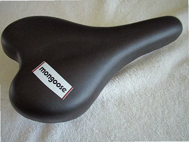 Mongoose Bike Saddle Black PU Foam Comfort MTB Hybrid by Pacific Cycle / Showell