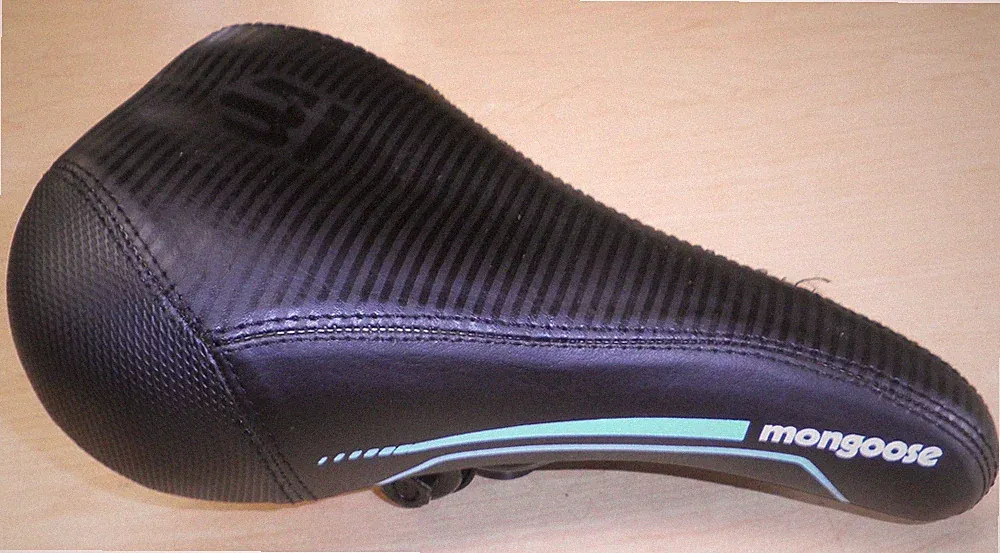 MONGOOSE BLACK/LIGHT BLUE/WHITE BICYCLE KIDS' SADDLE/SEAT BIKE PARTS 162-2