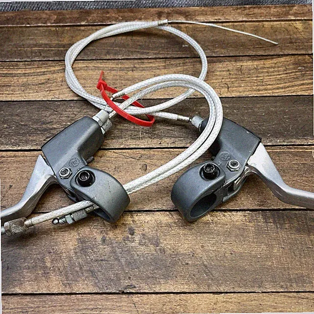 Mongoose BMX Brake Lever Set Double Cable Right Left Gray 90s 00s Mid SChool