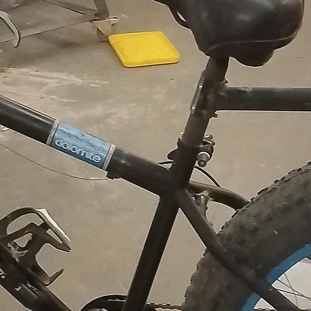 Mongoose Dolornite Fat Tire Bike Frame 17in Steel 26in Disc Black/Blue