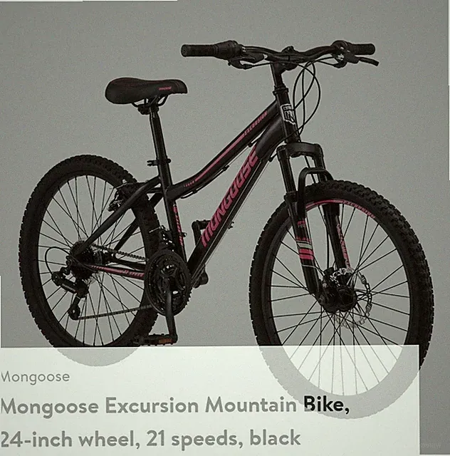 Mongoose Excursion Mountain Bike (Black & Red) (Brand New Original Sealed)