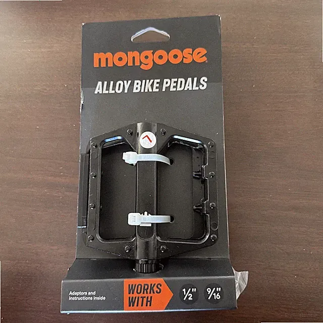 Mongoose Mountain Bike Pedals Lightweight Durable with Reflective Strips 9 16...