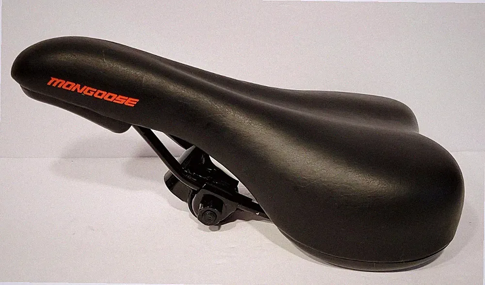 Mongoose Polyurethane Foam Bicycle Seat Black 11"