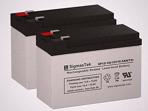 Replacement Battery Set For Mongoose MTN24V450 Electric Bike Scooter 12V 10AH