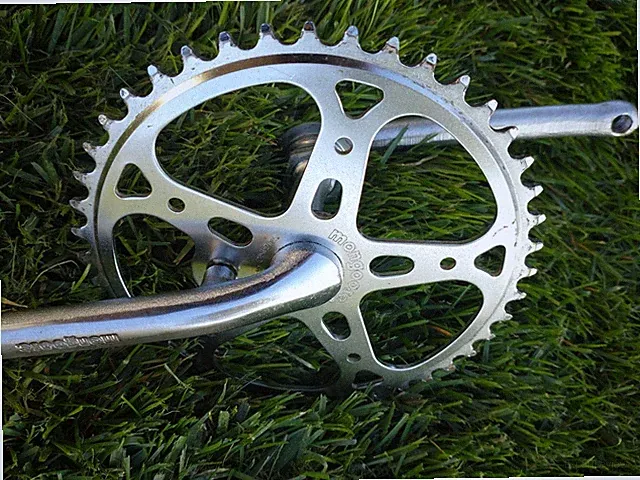 Vintage 80's BMX Mongoose SUGINO JAPAN Crank/Chain Ring Complete LOWER Setup VG!