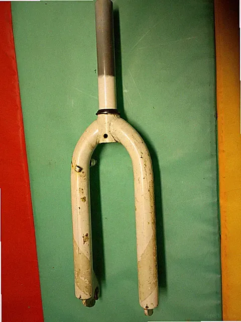 Vintage Mid School Mongoose Ace BMX Threadless Fork White Bike Bicycle